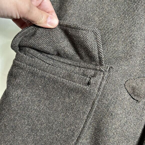 GAP Coat Womens Large Tweed Wool Blend Toggle Button Jacket - Picture 9 of 12